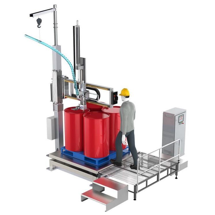 IBC Barrel Rocker Arm kemiallisten lisäaineiden täyttökone
